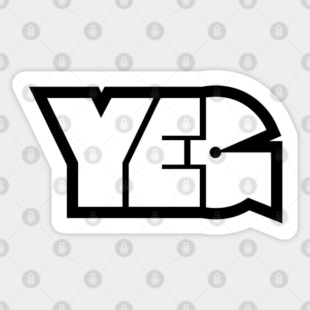 YEG (White) Sticker by Sean-Chinery